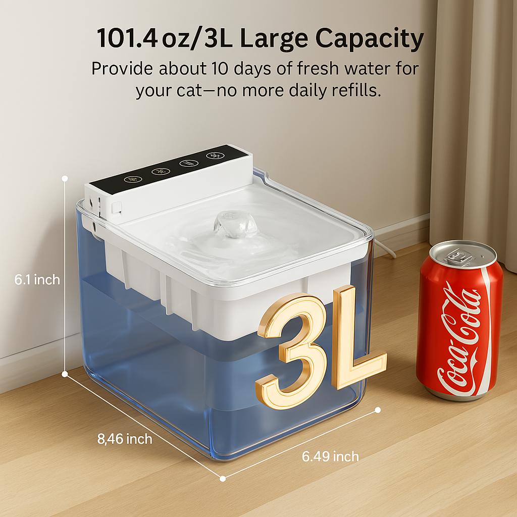 Automatic Cat Water Fountain with Filter