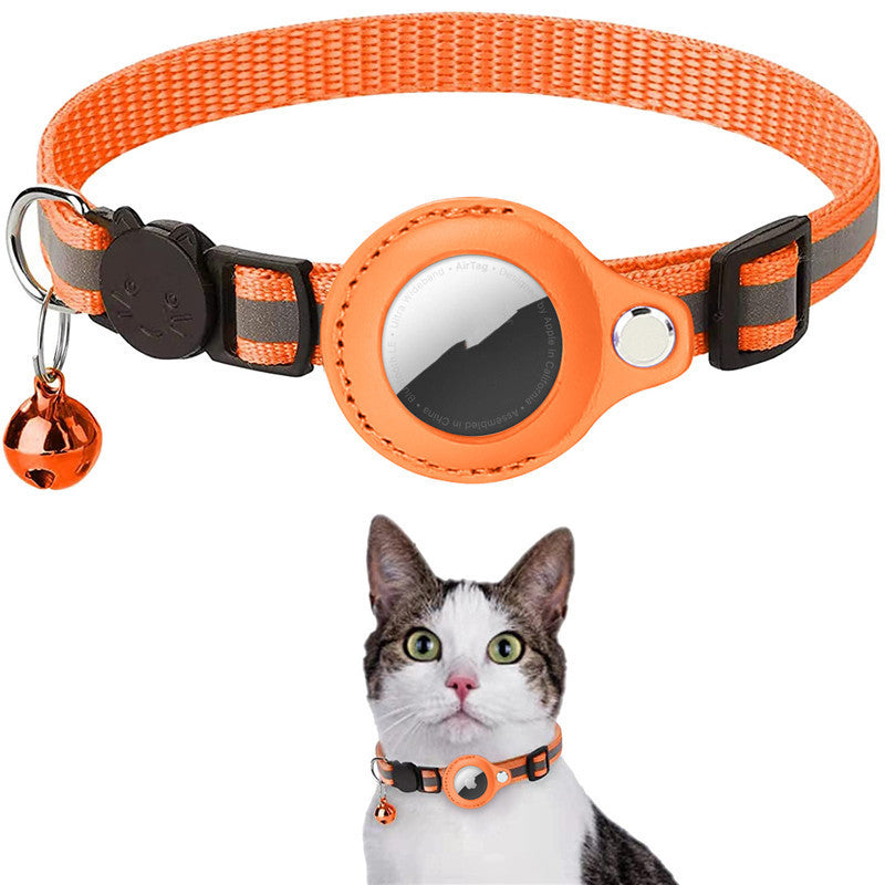 Red Reflective AirTag Pet Collar Holder