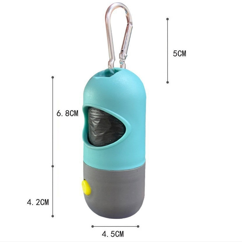 LED Dog Poop Bag Dispenser with Leash Clip — view 5