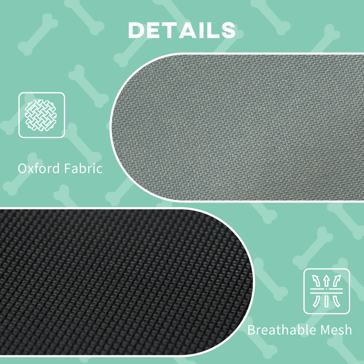 Elevated Outdoor Dog Cot with Canopy for Cool Shade — view 2