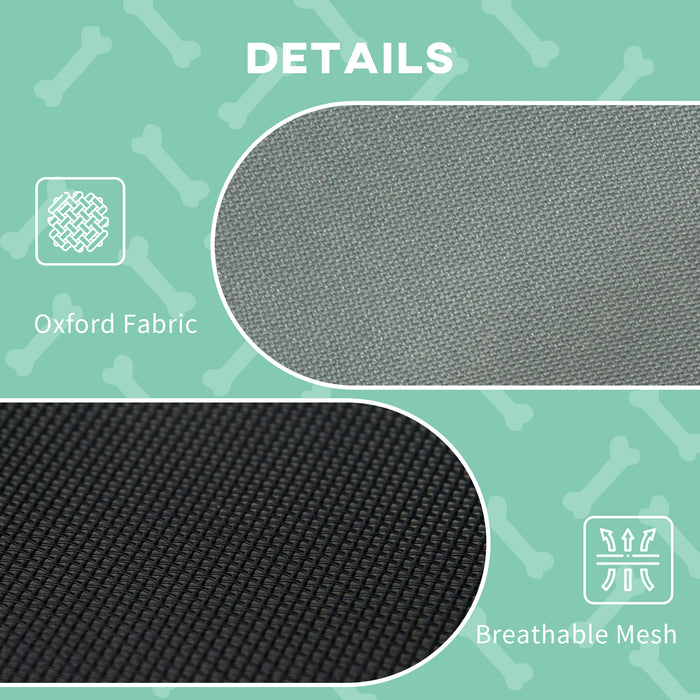 Elevated Outdoor Dog Cot with Canopy for Cool Shade — view 2