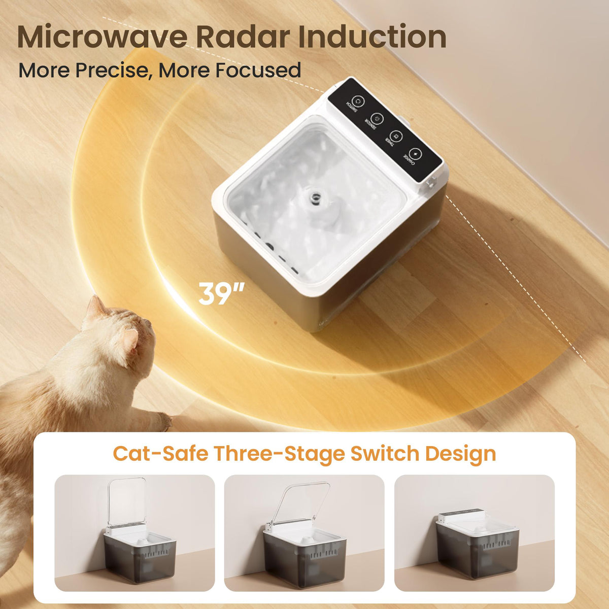 Automatic Cat Water Fountain with Filter