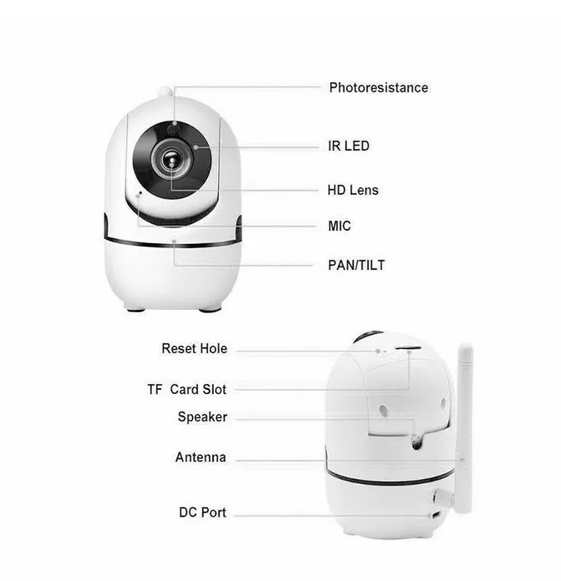 1080P Indoor WiFi Pet Camera with Night Vision