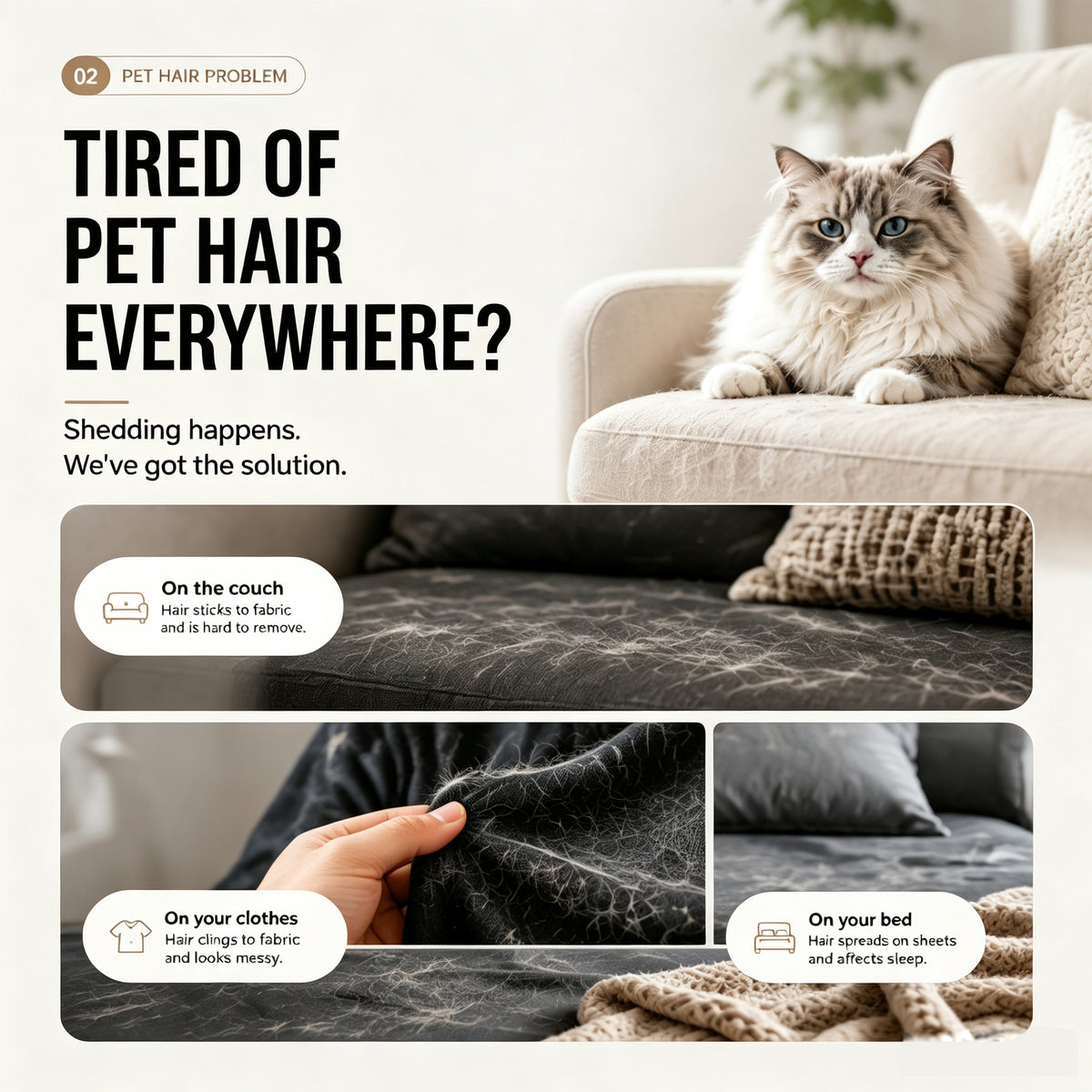 Self-Cleaning Pet Slicker Brush for Dogs and Cats — view 10