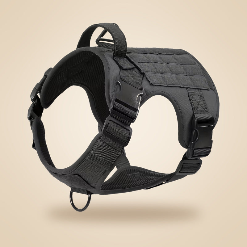 Tactical dog harness with handle - Black